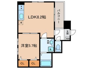 Ｃｈｅｒｉｍ築地口Ⅲの物件間取画像